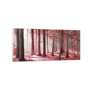 Obraz na skle - Červená je stejně krásná - 120x50 cm