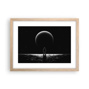 Plakát v rámu světlý dub - Tváři v tvář - 40x30 cm