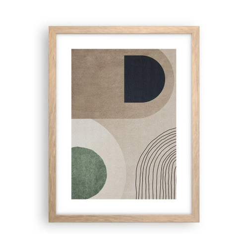 Plakát v rámu světlý dub - Něžnost oválu - 30x40 cm