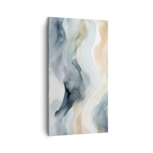 Obraz na plátně - Abstrakce sněhu a mlhy - 45x80 cm
