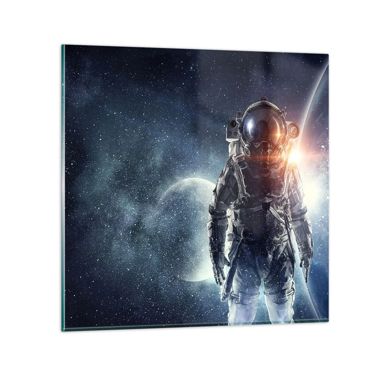 Obraz na skle - Vesmírné dobrodružství - 50x50 cm
