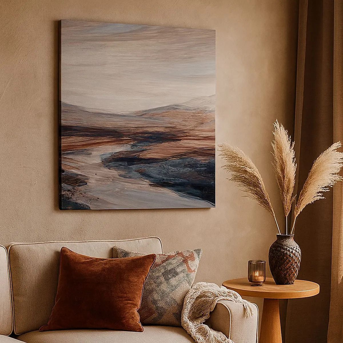 Obraz na plátně -  Klidné údolí - 30x30 cm