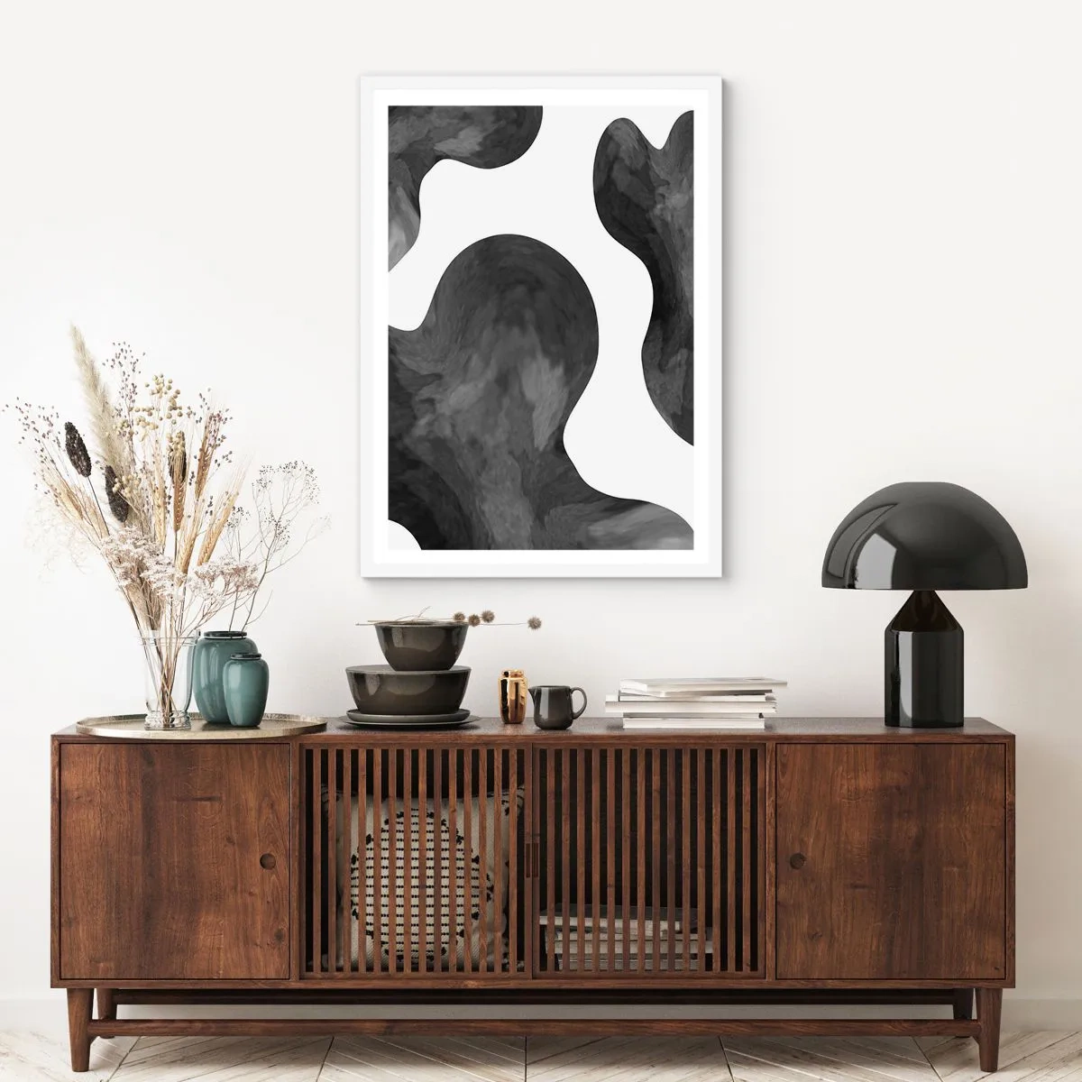 Plakát v bílém rámu - Mléčná dráha - 61x91 cm