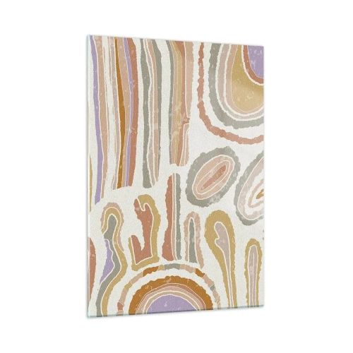 Obraz na skle - Barevné průřezy - 50x70 cm