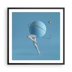 Plakát v černém rámu - Šílenství planet - 60x60 cm