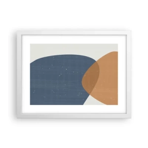 Plakát v bílém rámu - Ovály a vlivy - 40x30 cm