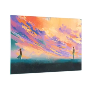 Obraz na skle - Síla přitažlivosti - 100x70 cm