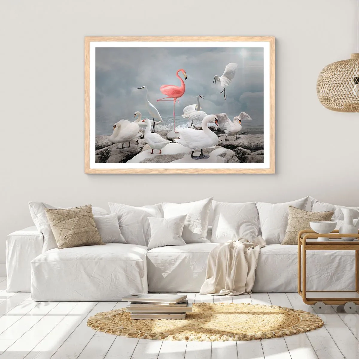 Plakát v rámu světlý dub - Kde jsem se tu vzal? - 40x30 cm