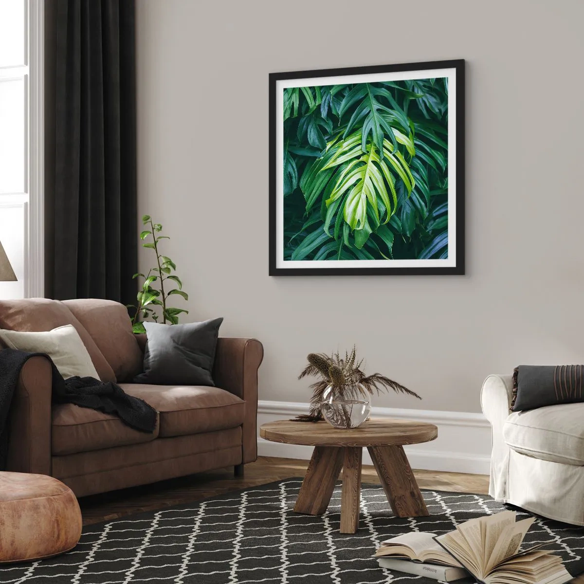 Plakát v černém rámu - Ponořit se do svěžesti - 50x50 cm