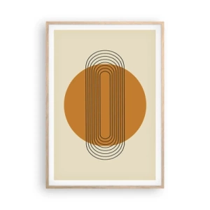 Plakát v rámu světlý dub - Dokonalý plán - 70x100 cm