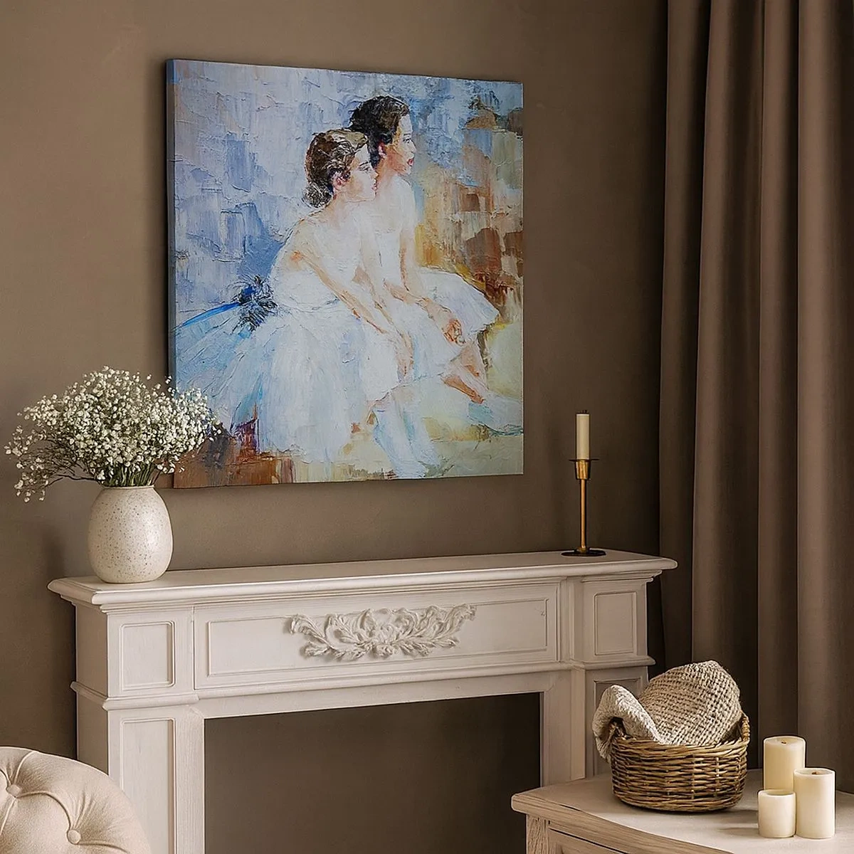 Obraz na plátně - Odpočinek mladých labutí - 30x30 cm