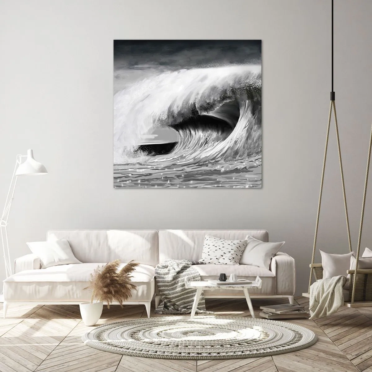 Obraz na plátně - Hněv oceánu - 70x70 cm