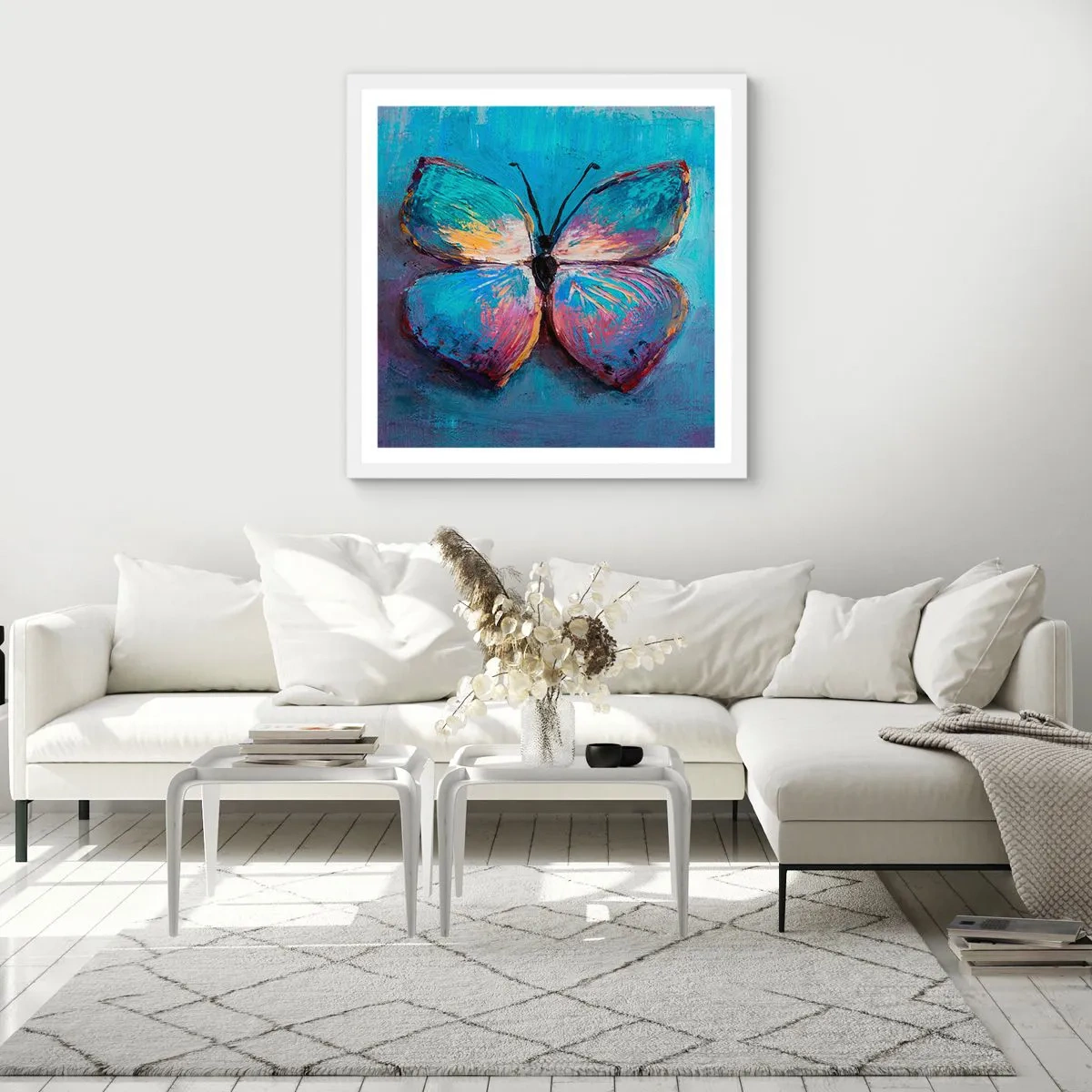 Plakát v bílém rámu - V celé své kráse - 50x50 cm