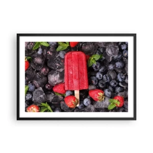 Plakát v černém rámu - Chuť horkého léta - 70x50 cm