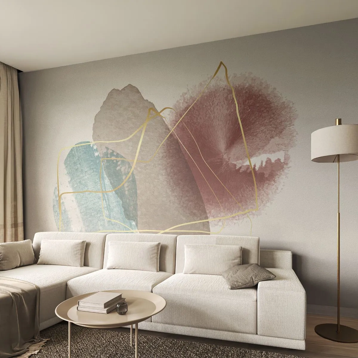 Fototapeta Samolepicí Deluxe Sticker - Korálky prostoru - Abstrakce, Kus, Moderní vzor - 150x105 cm