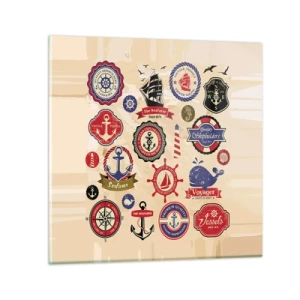 Obraz na skle - Námořnické bratrstvo - 50x50 cm