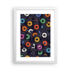 Plakát v bílém rámu - Barvy klasiky - 30x40 cm