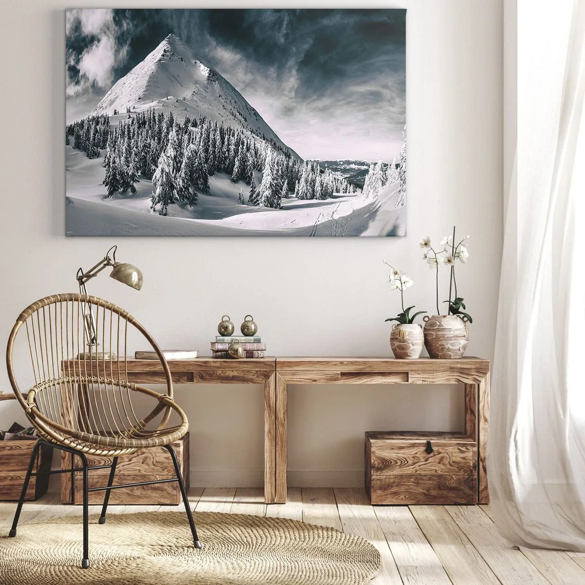 Obraz na plátně - Země sněhu a ledu - 70x50 cm