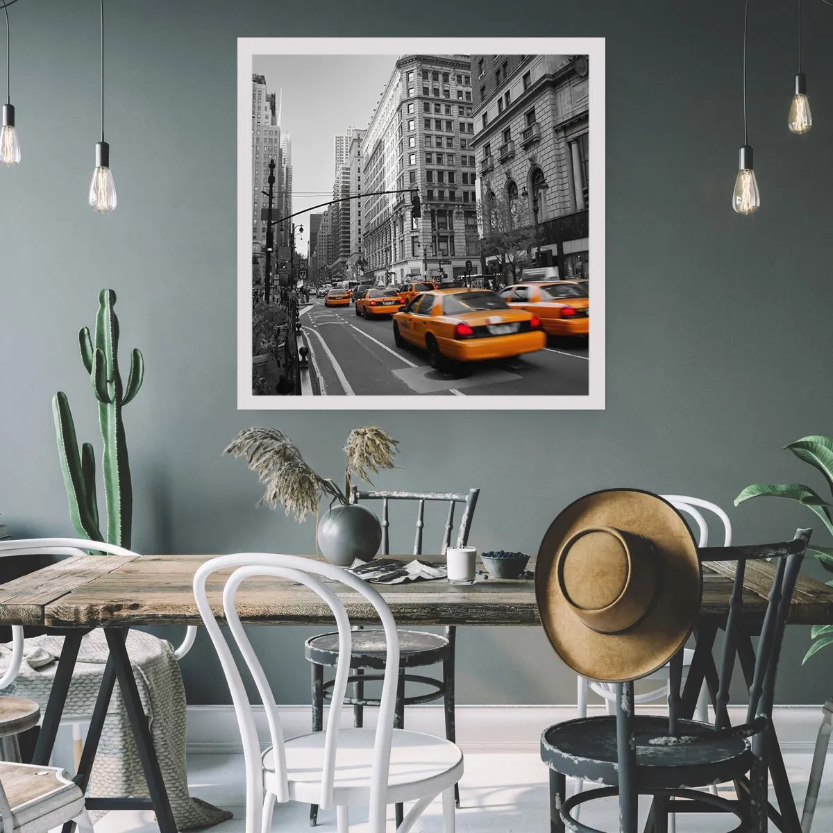 Plakát - Slunce velkoměsta - 30x30 cm