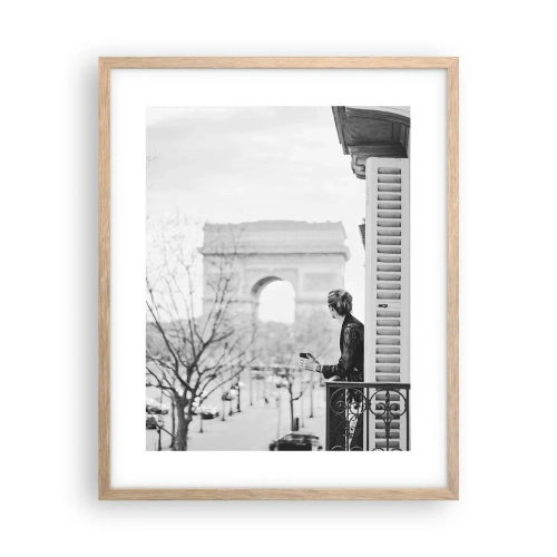 Plakát v rámu světlý dub - Pokoj s výhledem - 40x50 cm