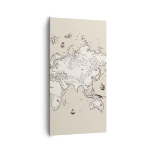 Obraz na plátně - Cesta kolem světa - 65x120 cm