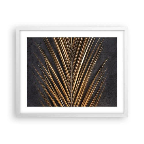 Plakát v bílém rámu - Zlato tropů - 50x40 cm