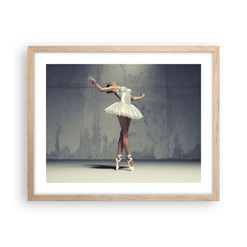 Plakát v rámu světlý dub - Lehce jako pták - 50x40 cm