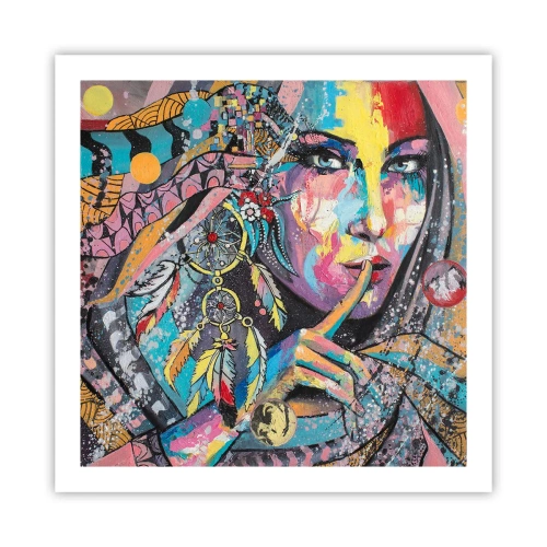 Plakát - Mlč, než pochopíš - 60x60 cm