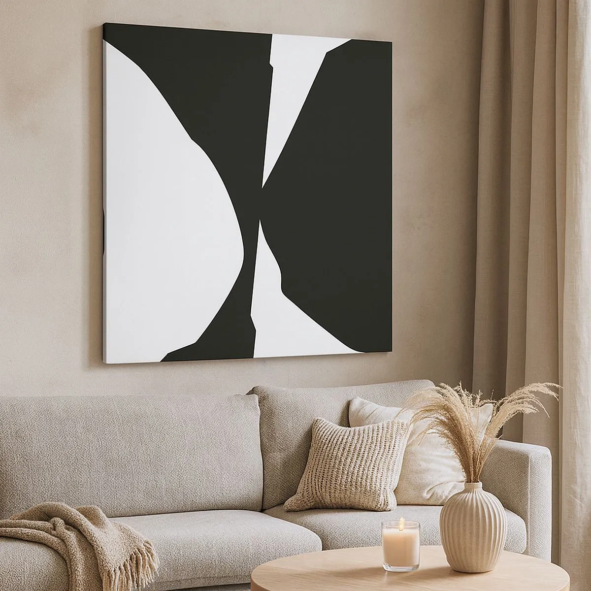 Obraz na plátně - Positive-negative - 30x30 cm