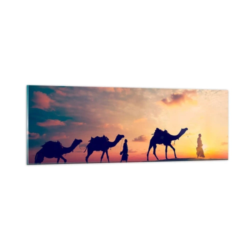 Obraz na skle - Tajemný duch orientu - 90x30 cm