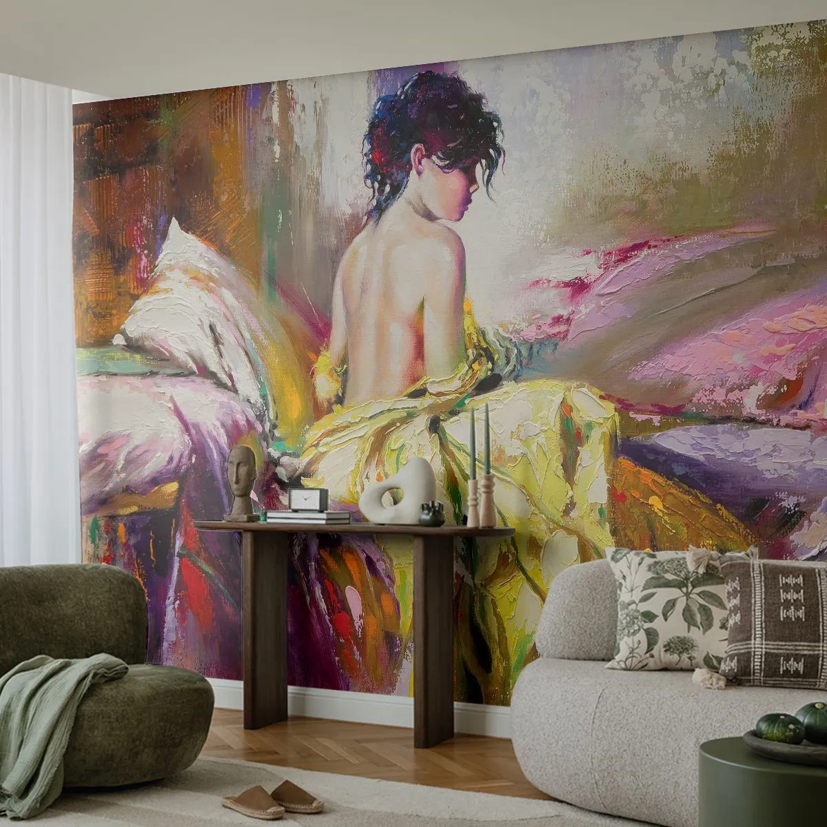 Fototapeta Samolepicí Deluxe Sticker - Mezi ústy a okrajem poháru - Žena, Tělo, Kus - 250x175 cm