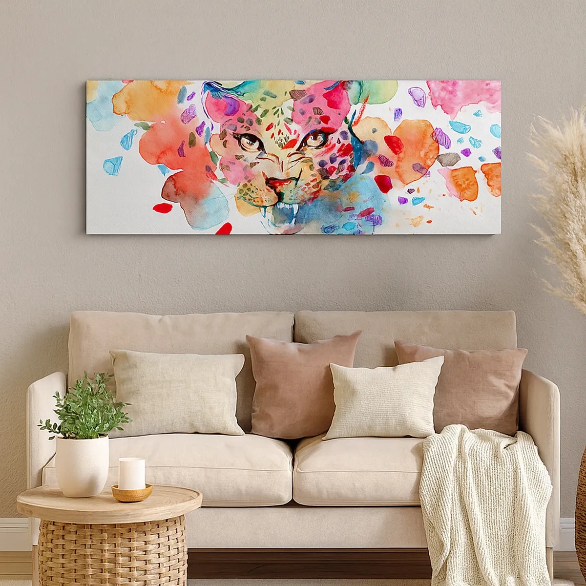 Obraz na plátně - Kráska a zvíře - 30x30 cm