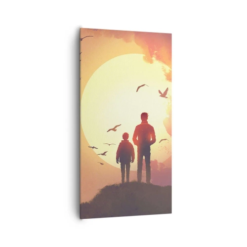 Obraz na plátně - Se sluncem tváři v tvář - 65x120 cm