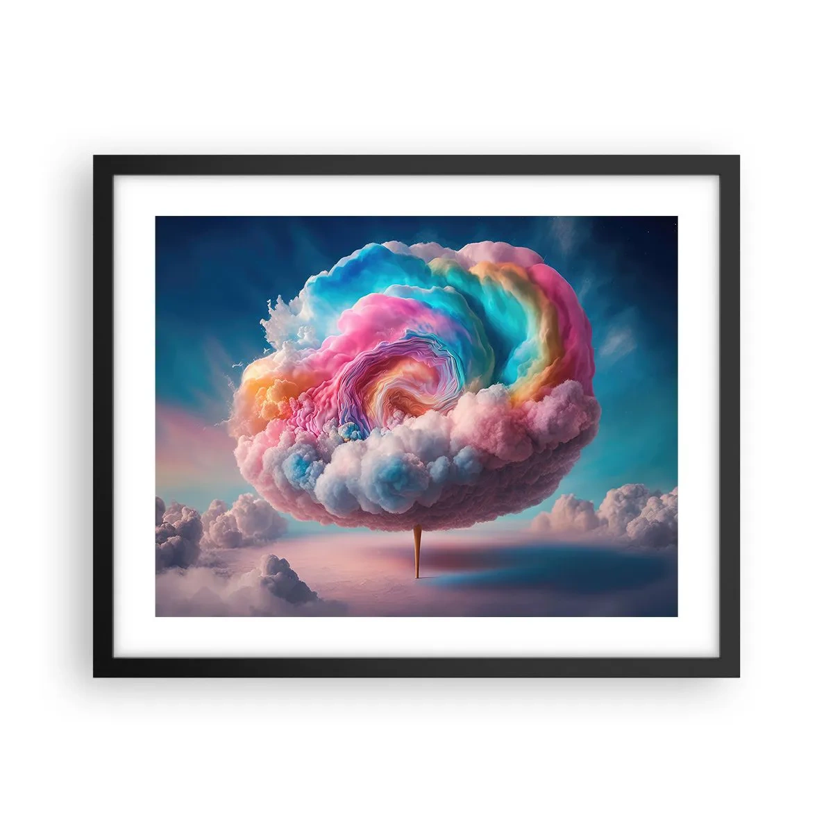 Plakát v černém rámu - Sen o zábavním parku - 50x40 cm