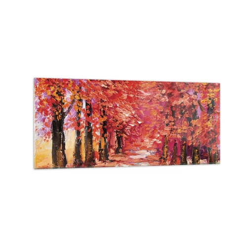 Obraz na skle - Podzimní imprese - 120x50 cm