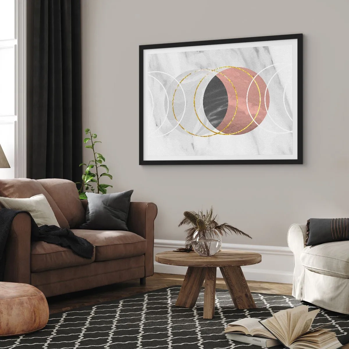 Plakát v černém rámu - Hudba sfér - 40x30 cm