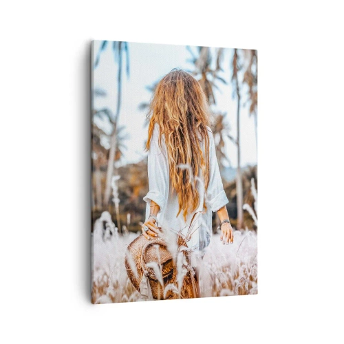 Obraz na plátně - Zrozená z travní chmýří - 50x70 cm