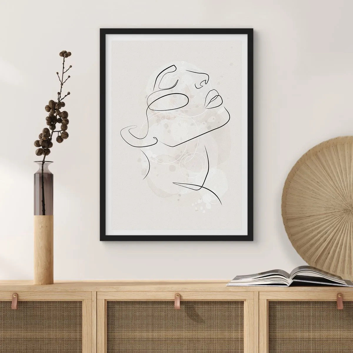 Plakát v černém rámu - Náčrt snu - 40x50 cm