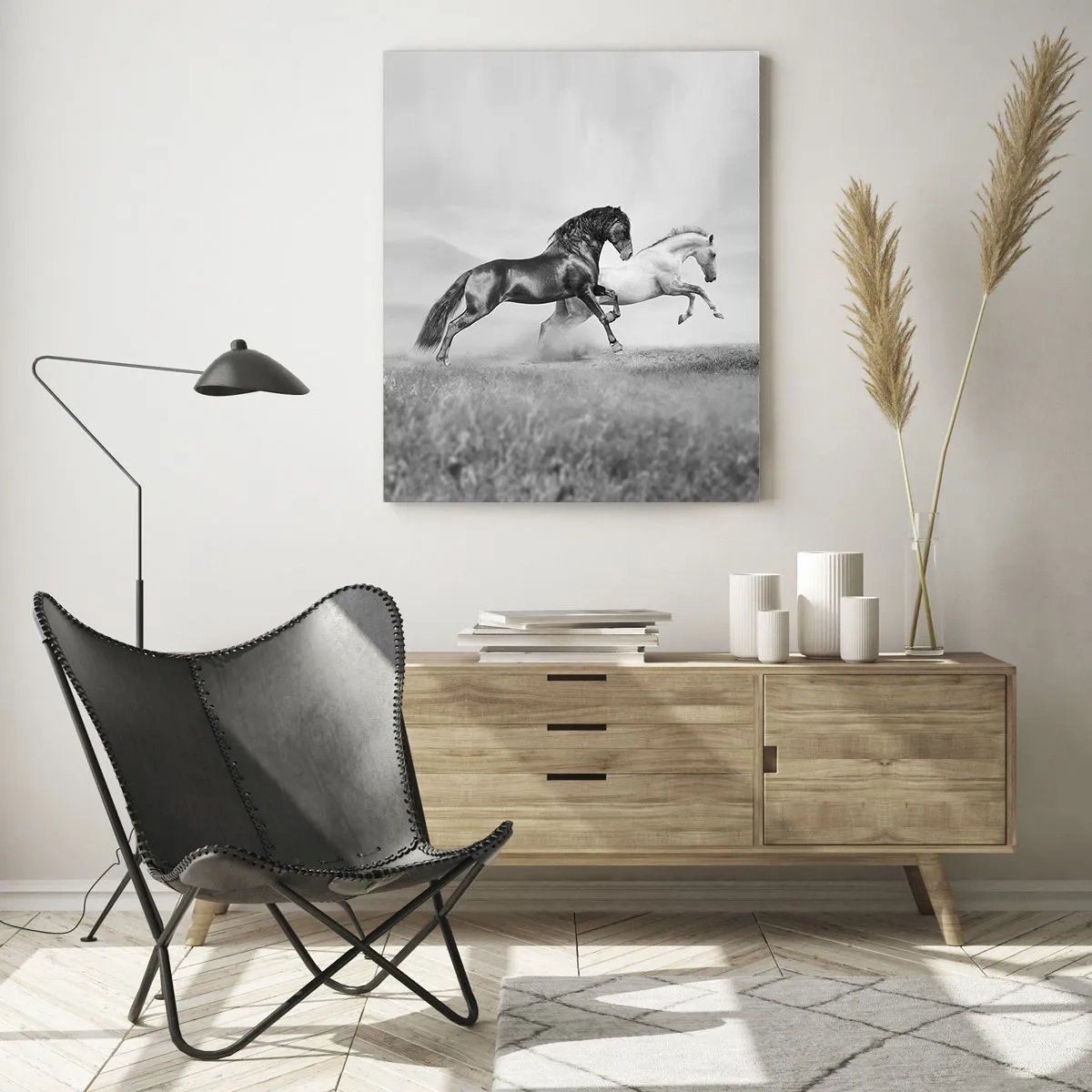 Obraz na skle - Andělé a démoni - 50x70 cm