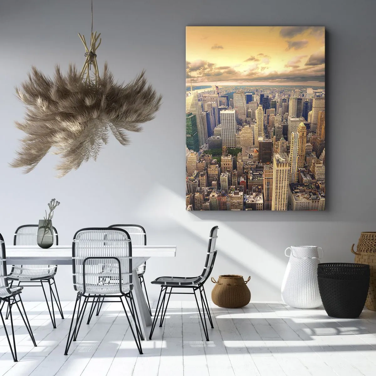 Obraz na plátně - Pozlacené Metropolis - 50x70 cm