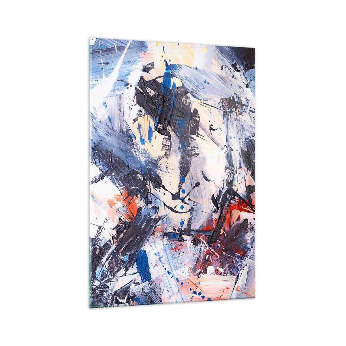 Obraz na skle - Bláznivý tanec abstrakce - 70x100 cm