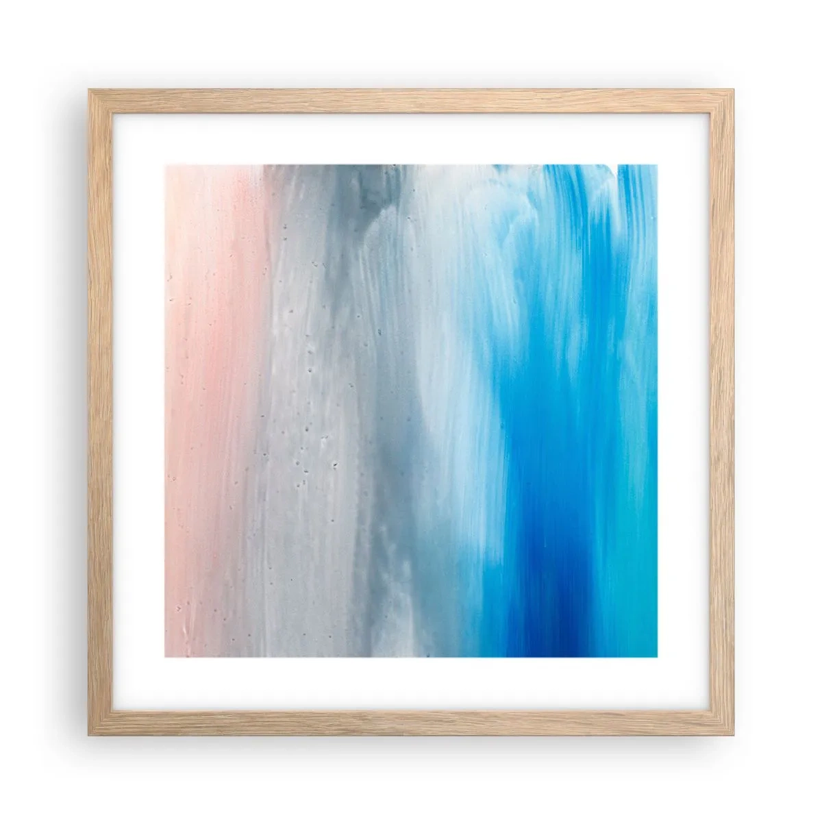 Plakát v rámu světlý dub - Živly: vzduch - 40x40 cm