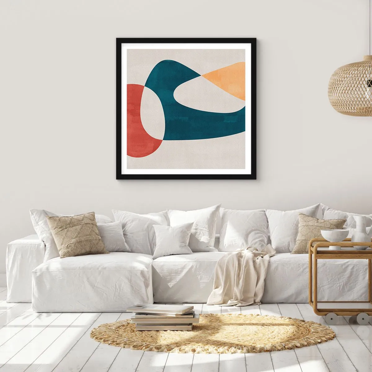 Plakát v černém rámu - Vlivy a metamorfózy - 50x50 cm