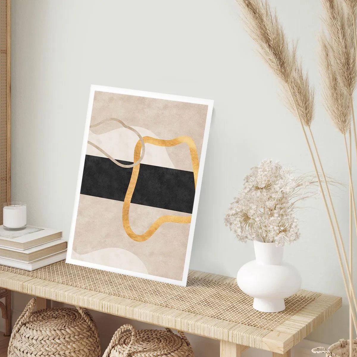 Plakát - Tvary ve smyčce - 70x100 cm