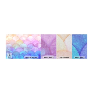 Vzor Fototapety Premium Sand - Perleťová šupina - Pastel, Bubliny, Váhy - 100x30 cm