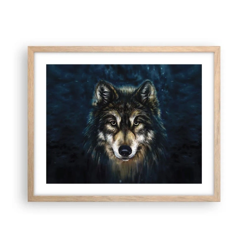 Plakát v rámu světlý dub - Alfa? A omega - 50x40 cm