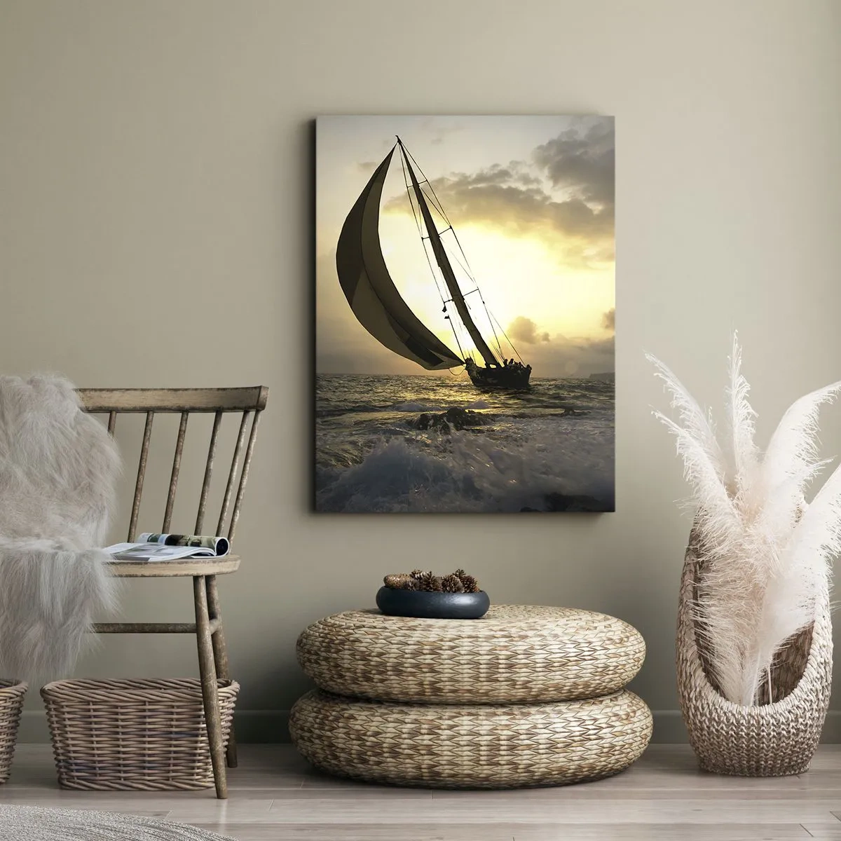 Obraz na plátně - S větrem a proti větru - 50x70 cm