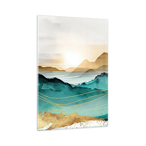 Obraz na skle - Na pokraji abstrakce – krajina - 80x120 cm