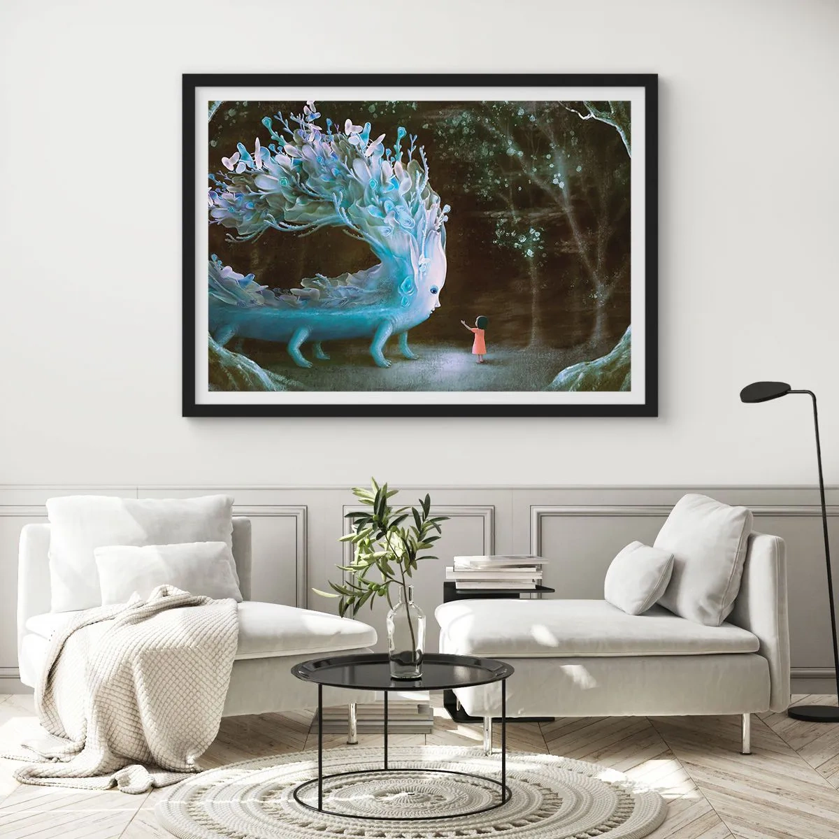 Plakát v černém rámu - Fantastické setkání - 91x61 cm