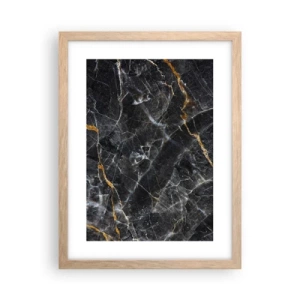 Plakát v rámu světlý dub - Vnitřní život kamene - 30x40 cm